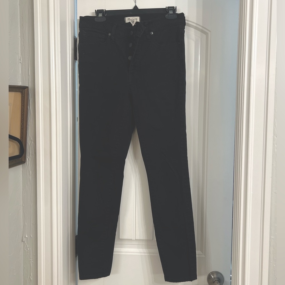 Black Madewell jeans: 9 inch mid-rise skinny